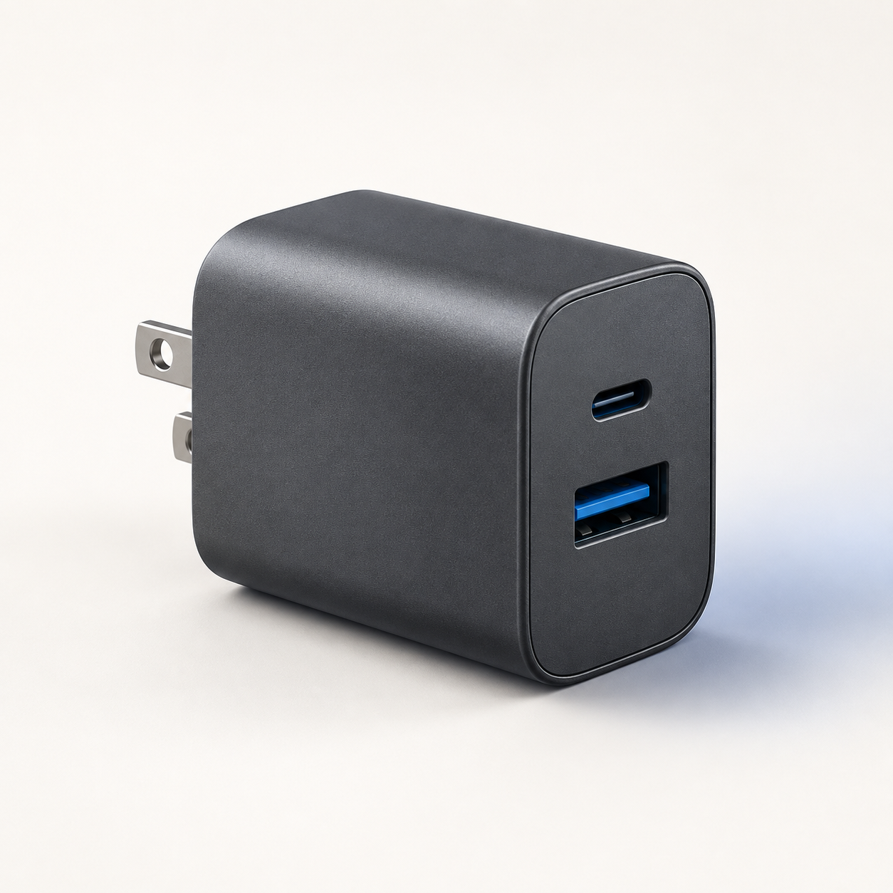 Compact Dual-Port Wall Charger