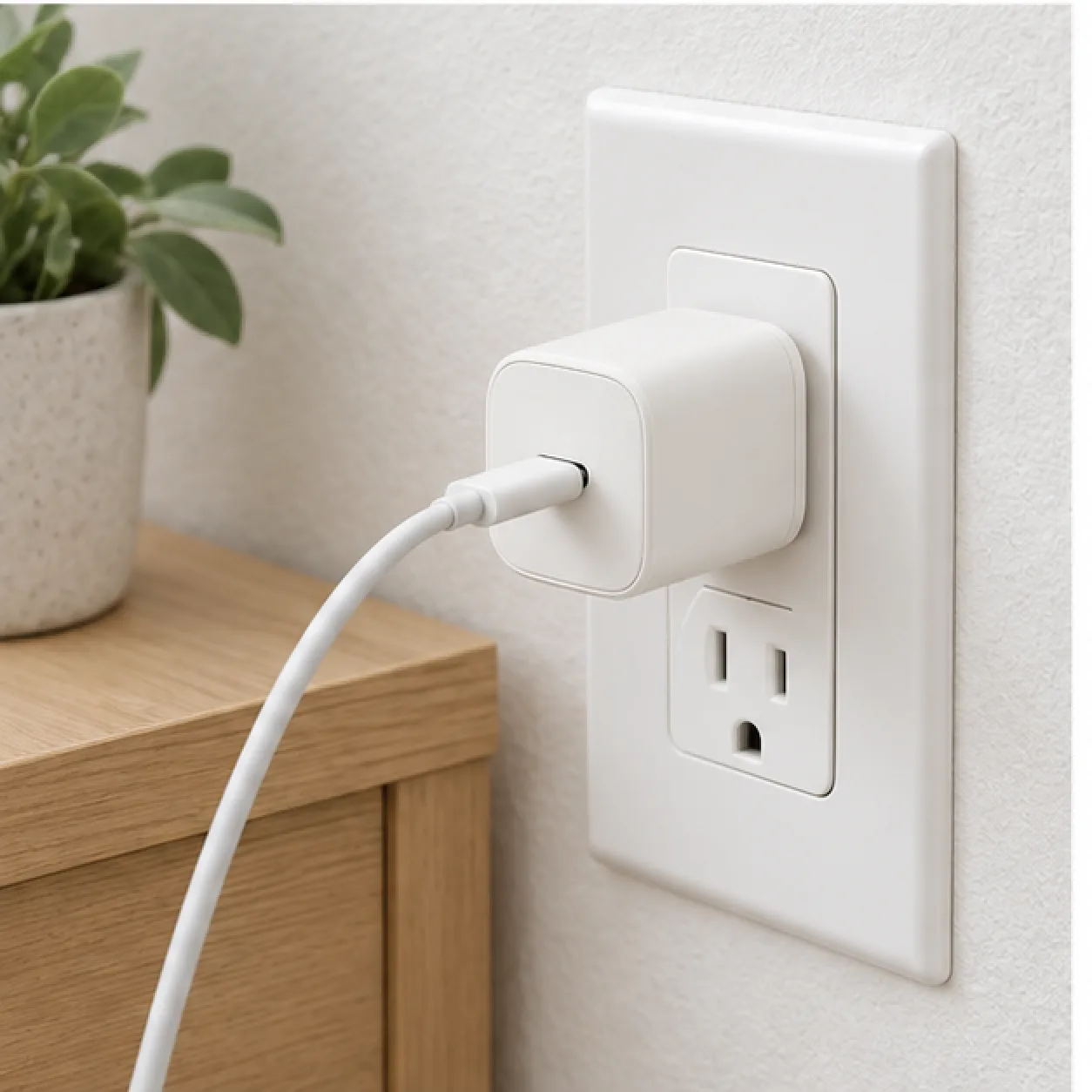 30W Mini USB-C Charger — lifestyle view