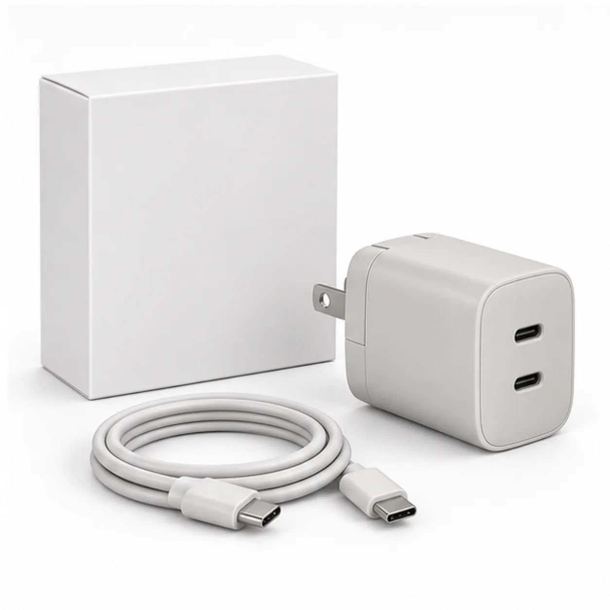 45W Travel Wall Charger — package contents