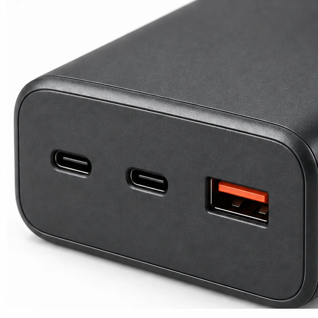 65W Three-Port Desk Charger — detail view