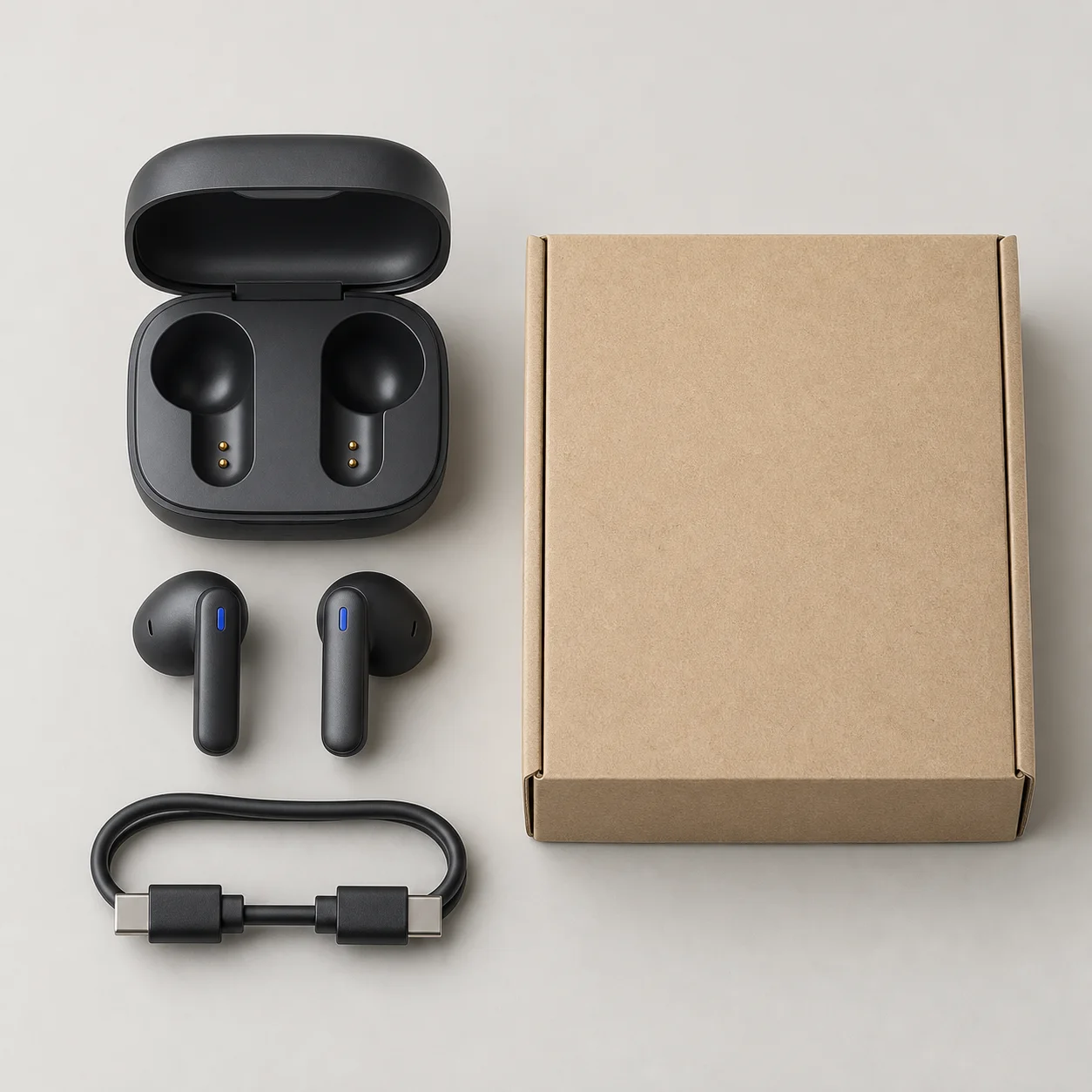 Compact True Wireless Earbuds — package contents