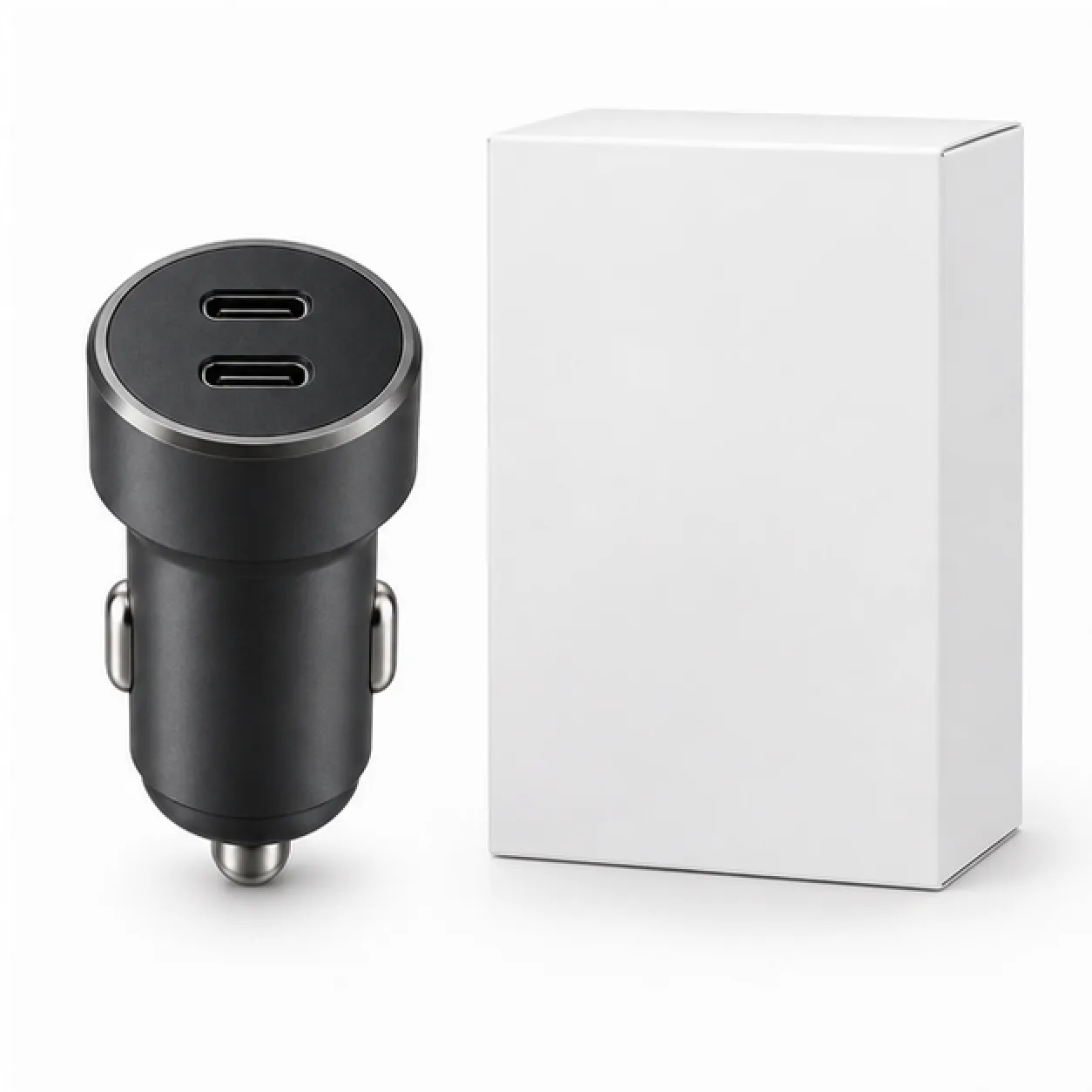 Dual USB-C Car Charger — package contents
