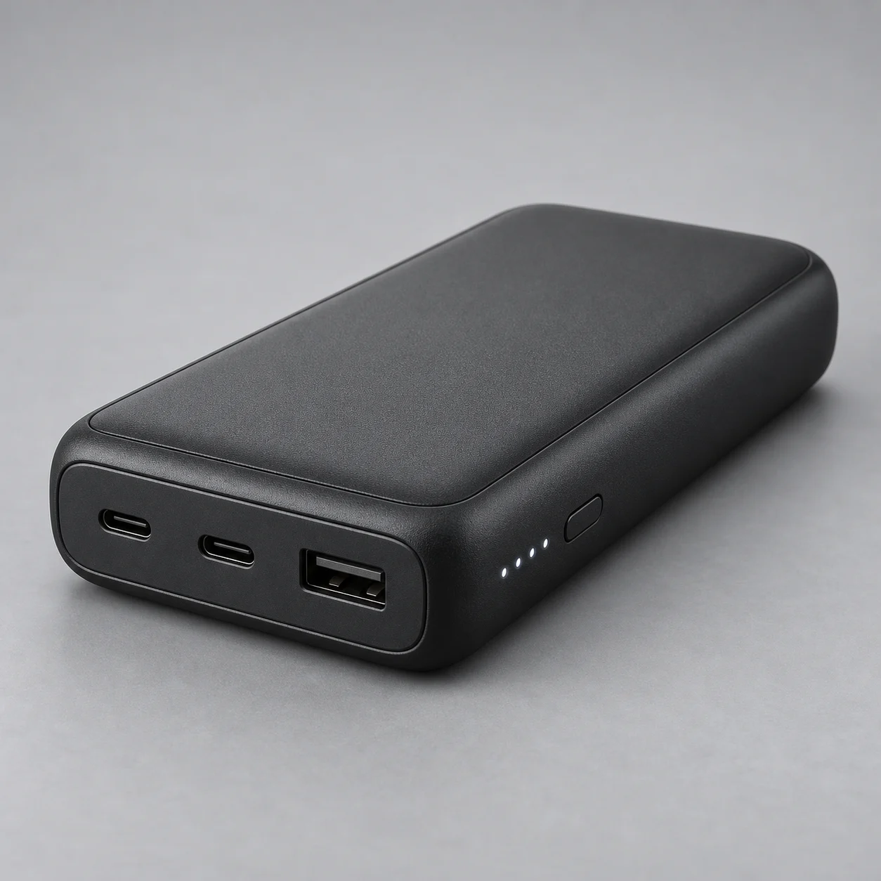 High-Capacity 20000 Power Bank — side view