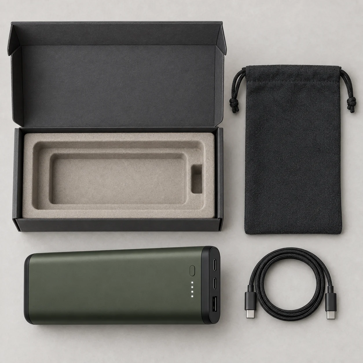 Laptop Travel Power Bank — package contents