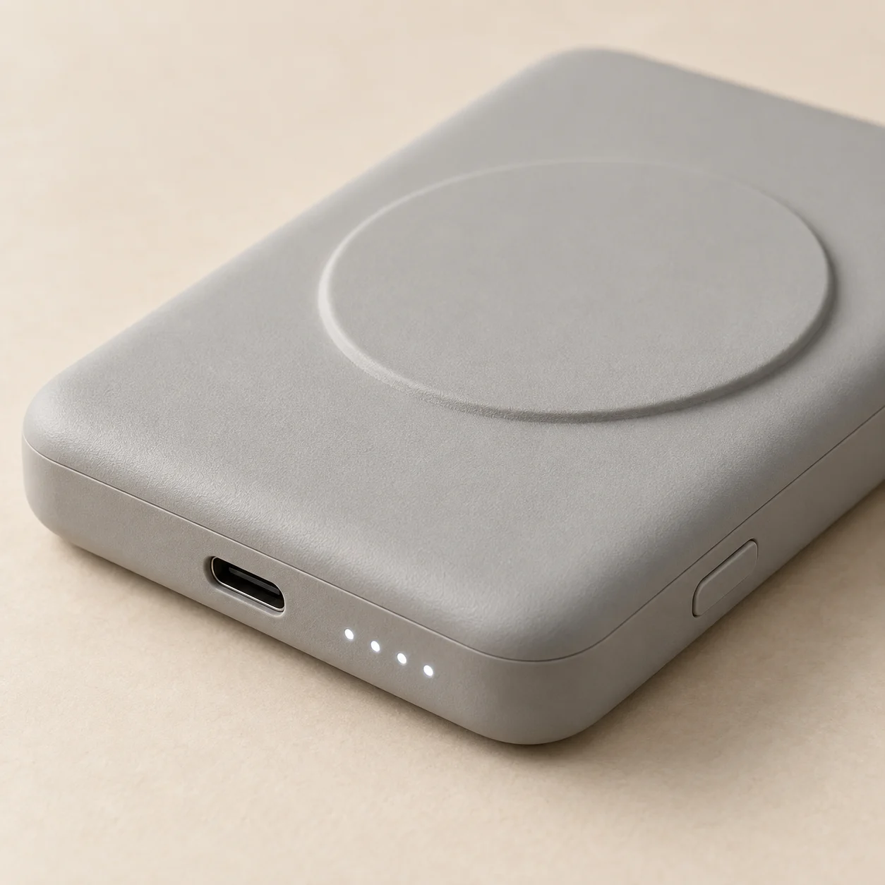 Magnetic Wireless Power Bank — detail view