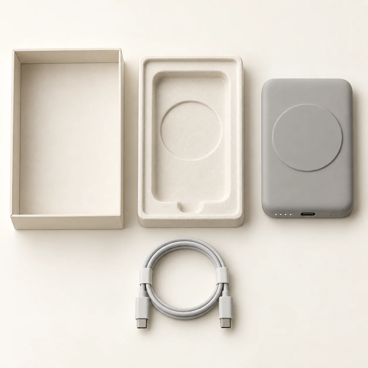 Magnetic Wireless Power Bank — package contents