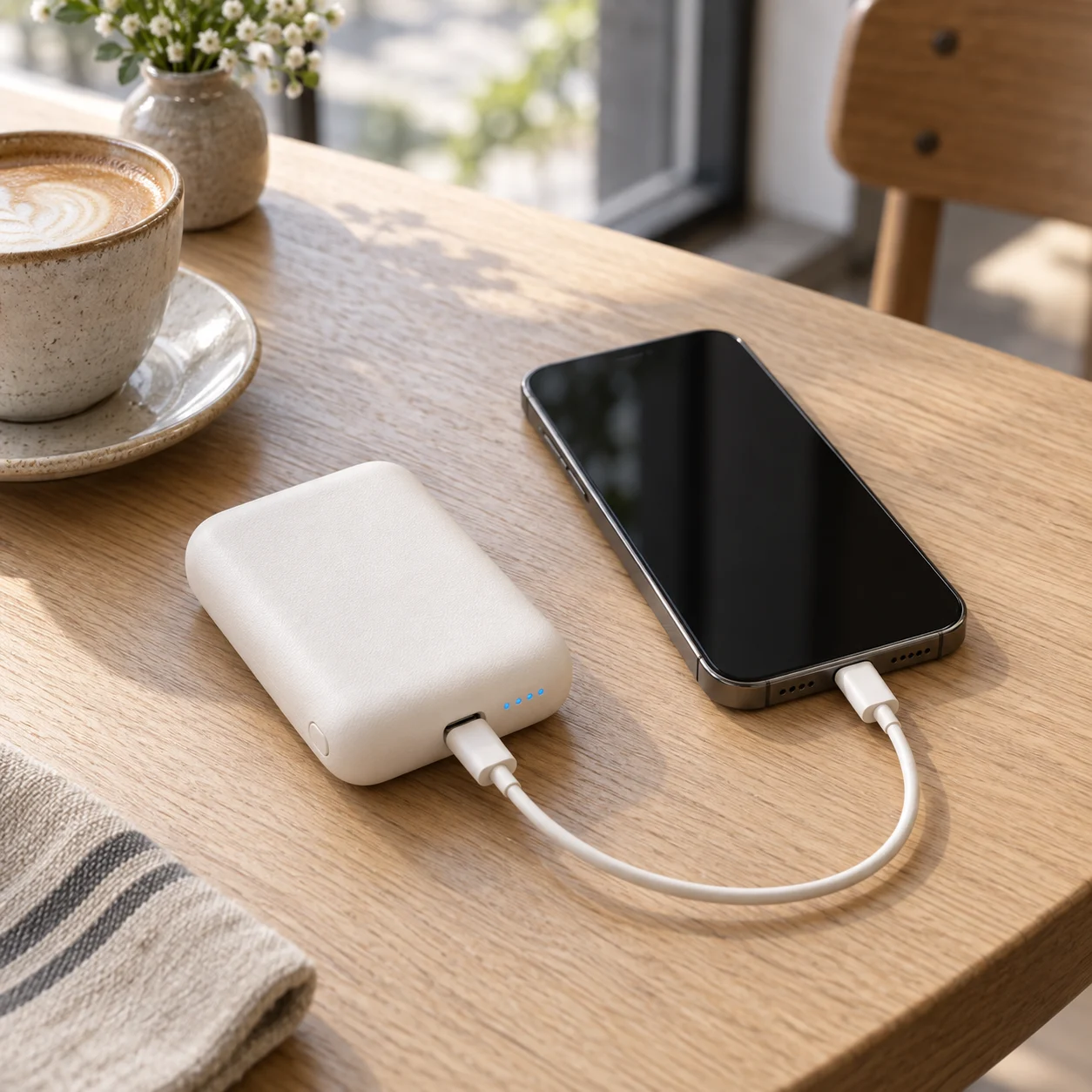 Pocket 5000 Power Bank — lifestyle view