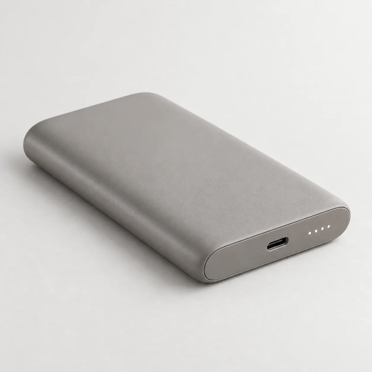 Slim Portable Power Bank — side view