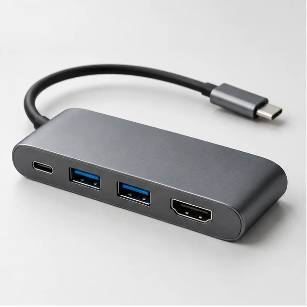 USB-A and USB-C Travel Hub