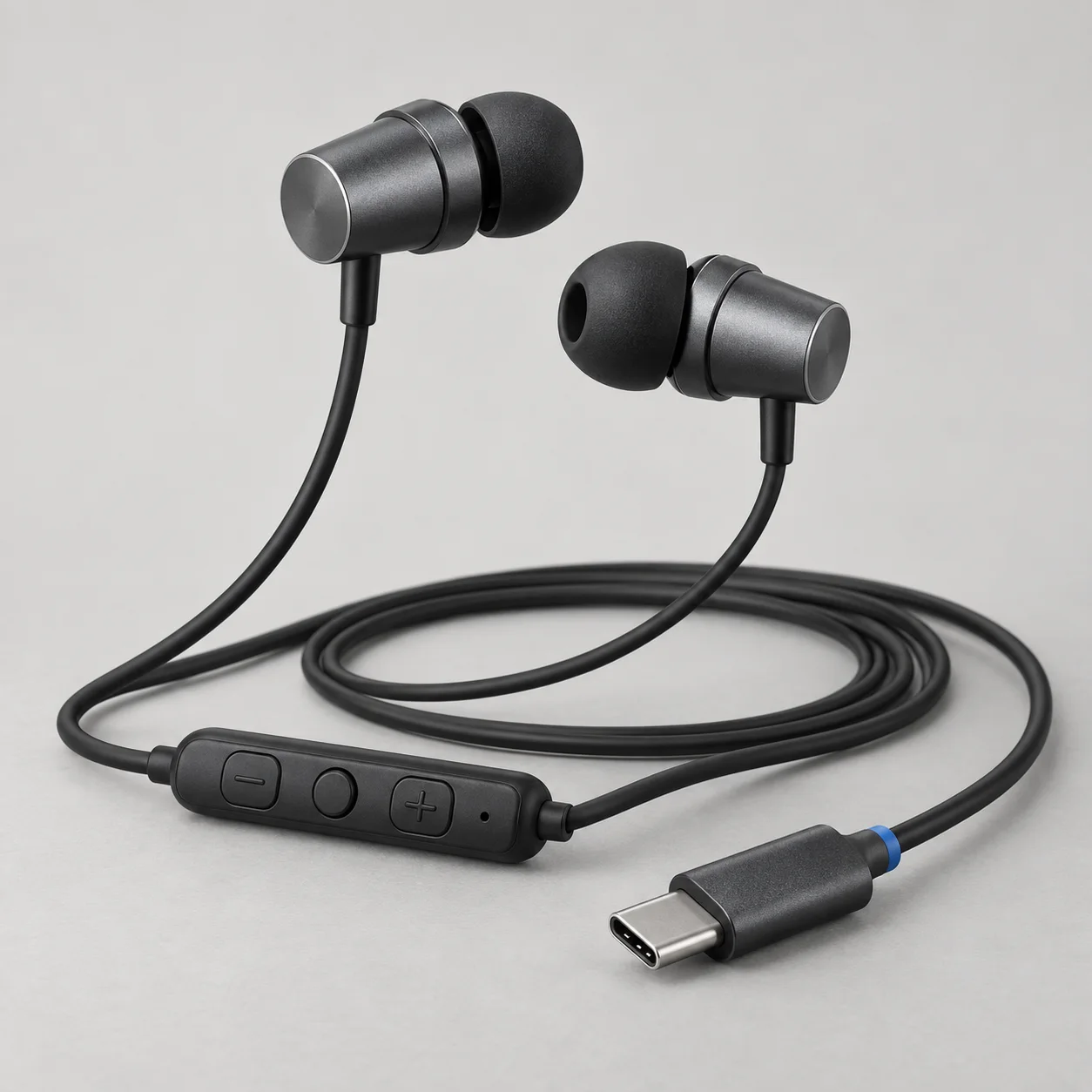 USB-C Wired Earphones — side view