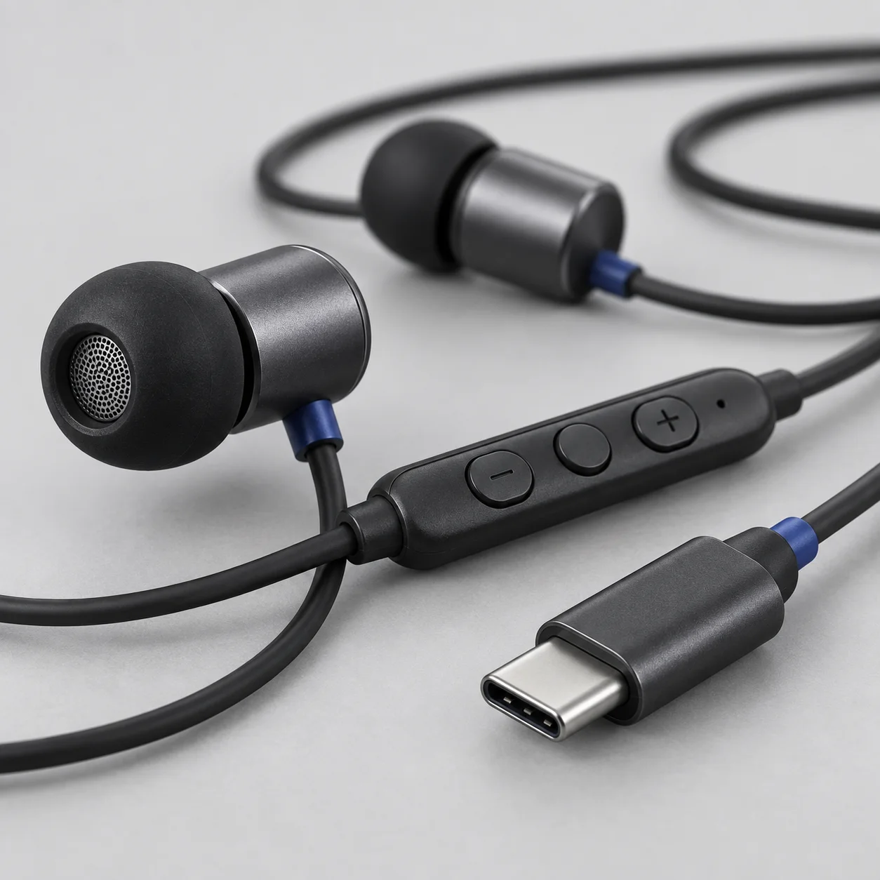 USB-C Wired Earphones — detail view